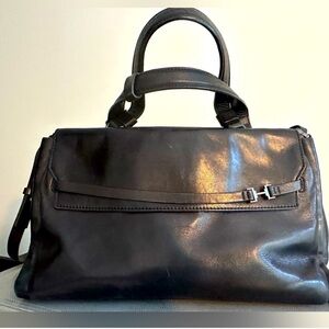 Halston Heritage Black Handbag w/ Black Hardware